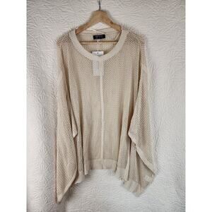 BloomChic Womens Crochet Top Boho Fairy Cottagecore Shawl Size 10